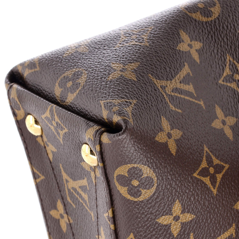 V Tote Canvas And Leather Bb