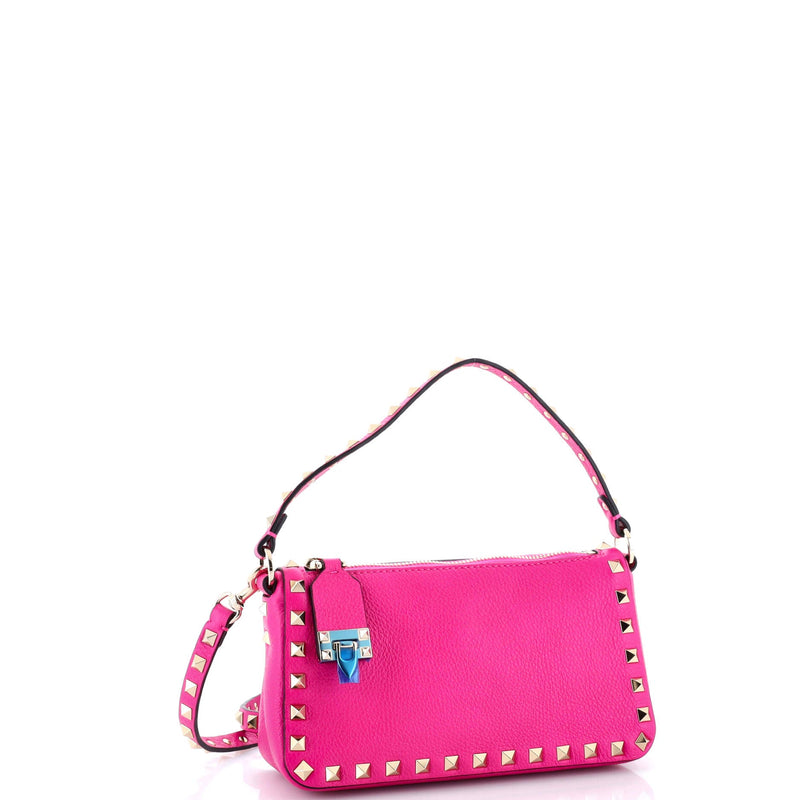 Rockstud Flip Lock Zipped Handle