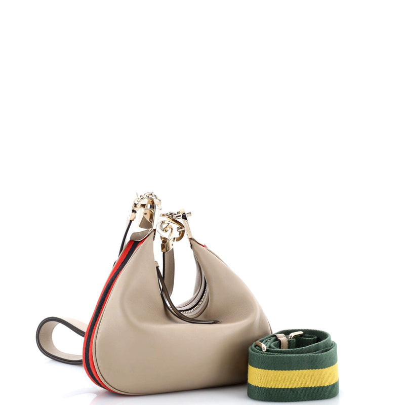 Attache Shoulder Bag Leather Small