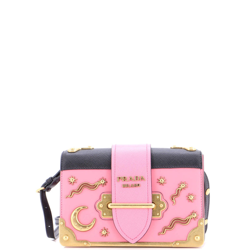 Cahier Crossbody Bag Embellished Leather