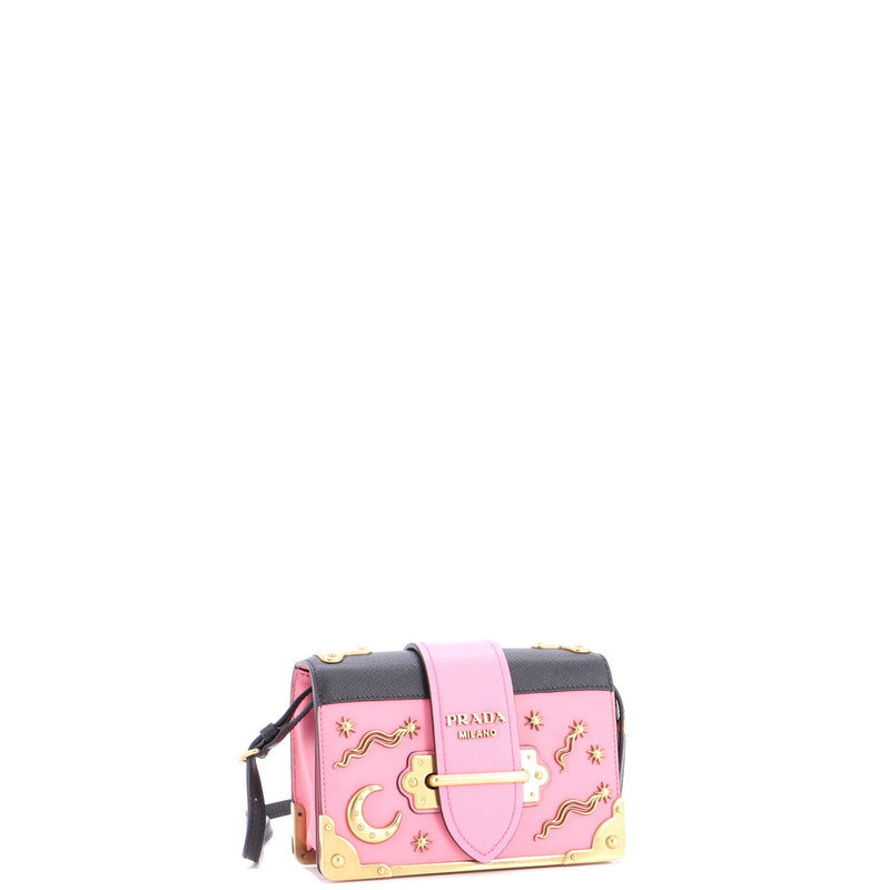 Cahier Crossbody Bag Embellished Leather