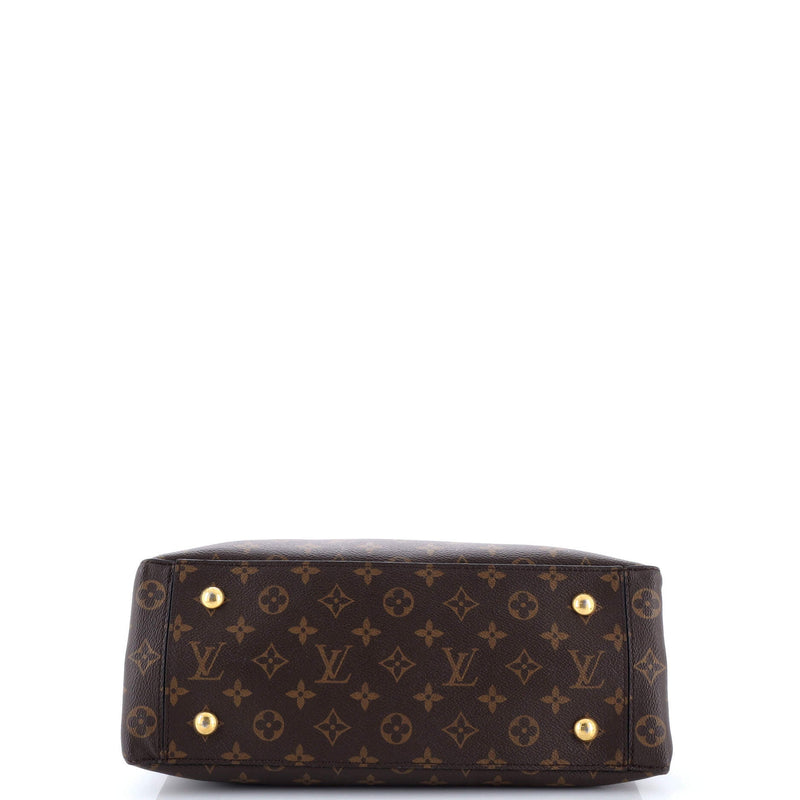 Flower Tote Canvas With Leather