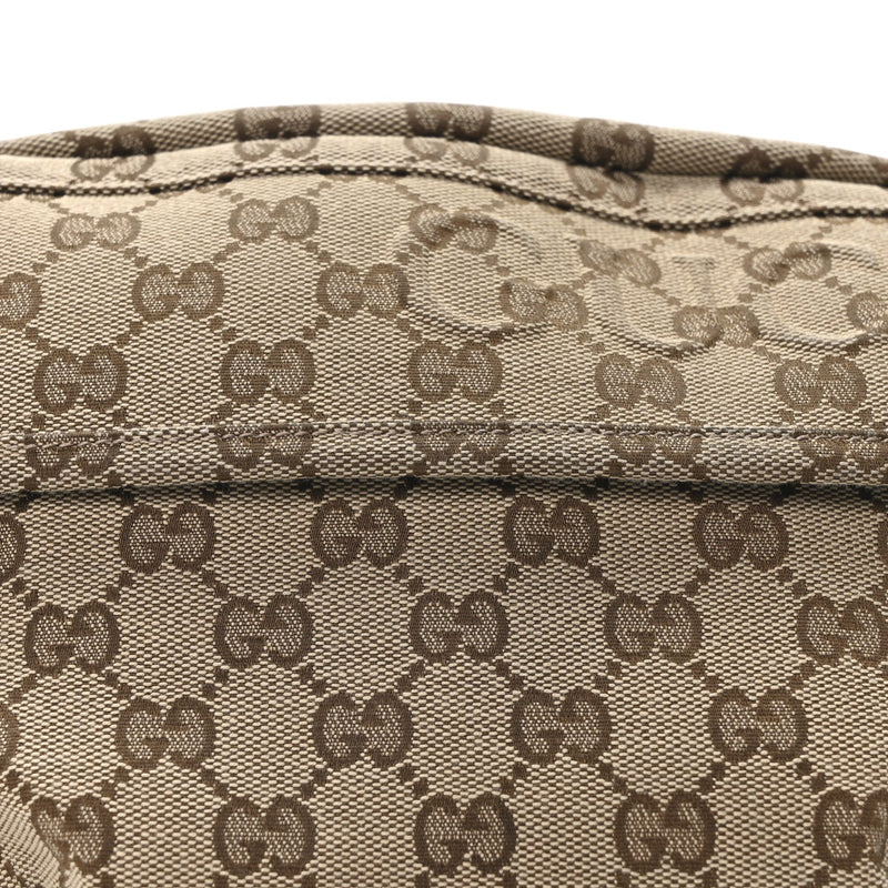 Large Belt Bag Beige Dark Brown