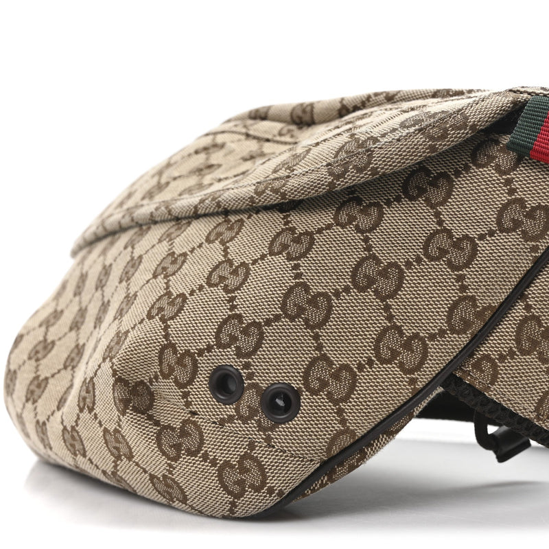 Large Belt Bag Beige Dark Brown