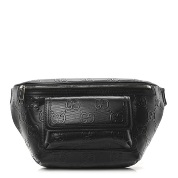 Calfskin Gg Tennis Embossed Pocket Belt