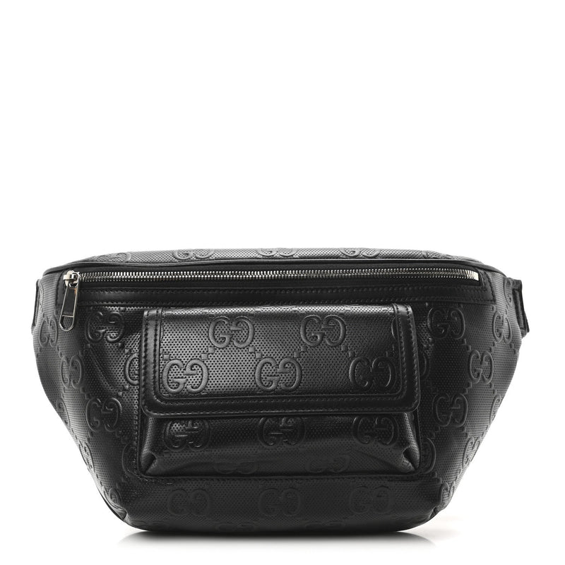 Calfskin Gg Tennis Embossed Pocket Belt