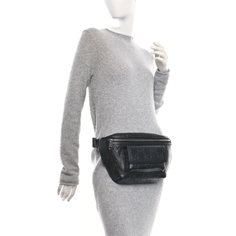 Calfskin Gg Tennis Embossed Pocket Belt