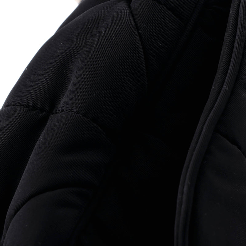 Padded Flap Shoulder Bag Quilted Tessuto