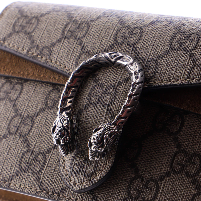 Dionysus Bag Gg Coated Canvas Super Mini