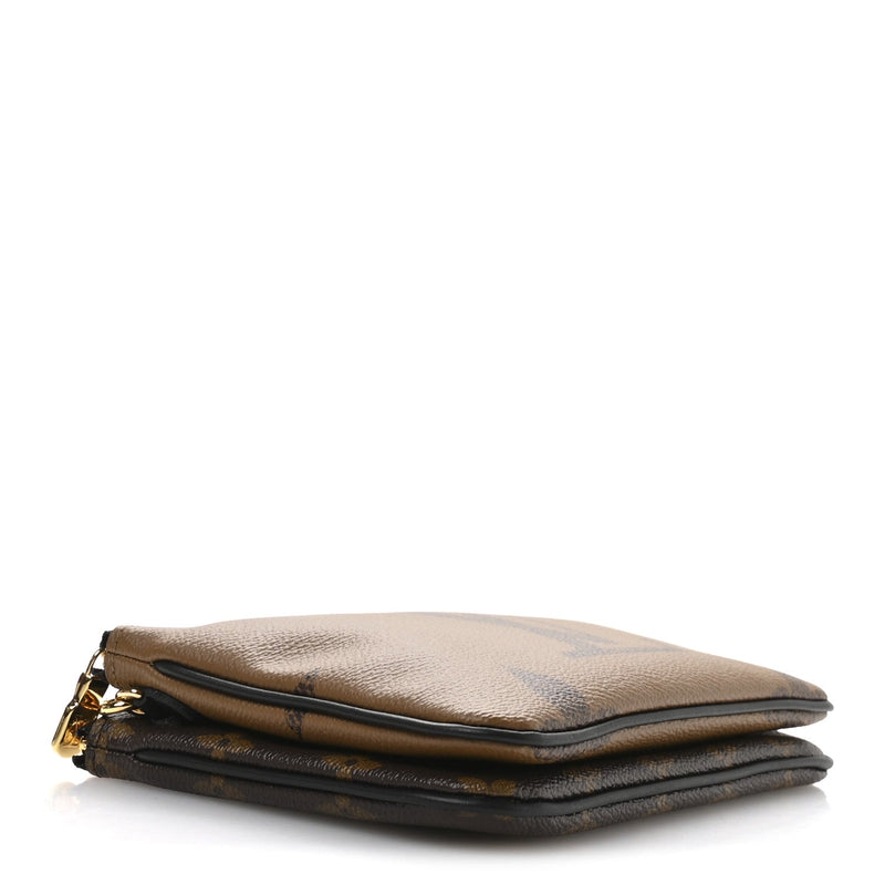 Reverse Giant Double Zip Pochette