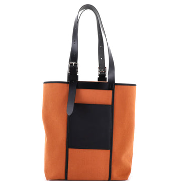 Hermes Etriviere Pocket Tote Toile And