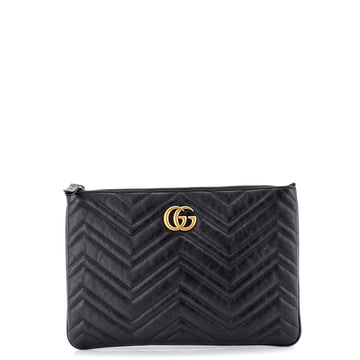 Gg Marmont Clutch Matelasse Leather
