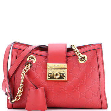 Padlock Chain Tote Guccissima Leather