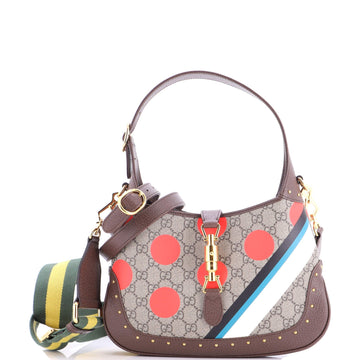 Jackie Hobo Studded Printed Gg Coated