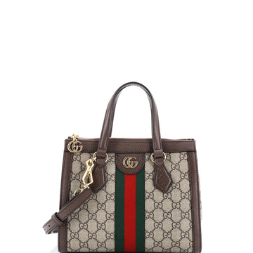 Ophidia Top Handle Tote Gg Coated Canvas