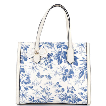 Gg Ribbon Tote Coated Printed Canvas