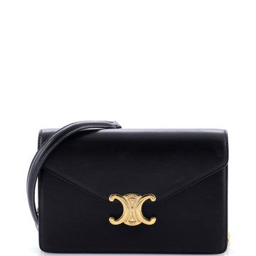 Margo Triomphe Wallet On Chain Leather