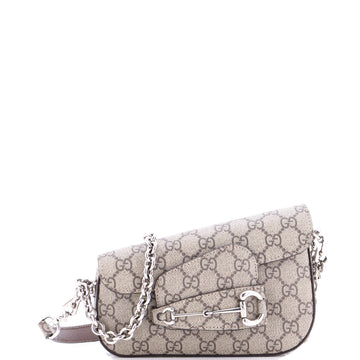 Horsebit Asymmetric Shoulder Bag Gg
