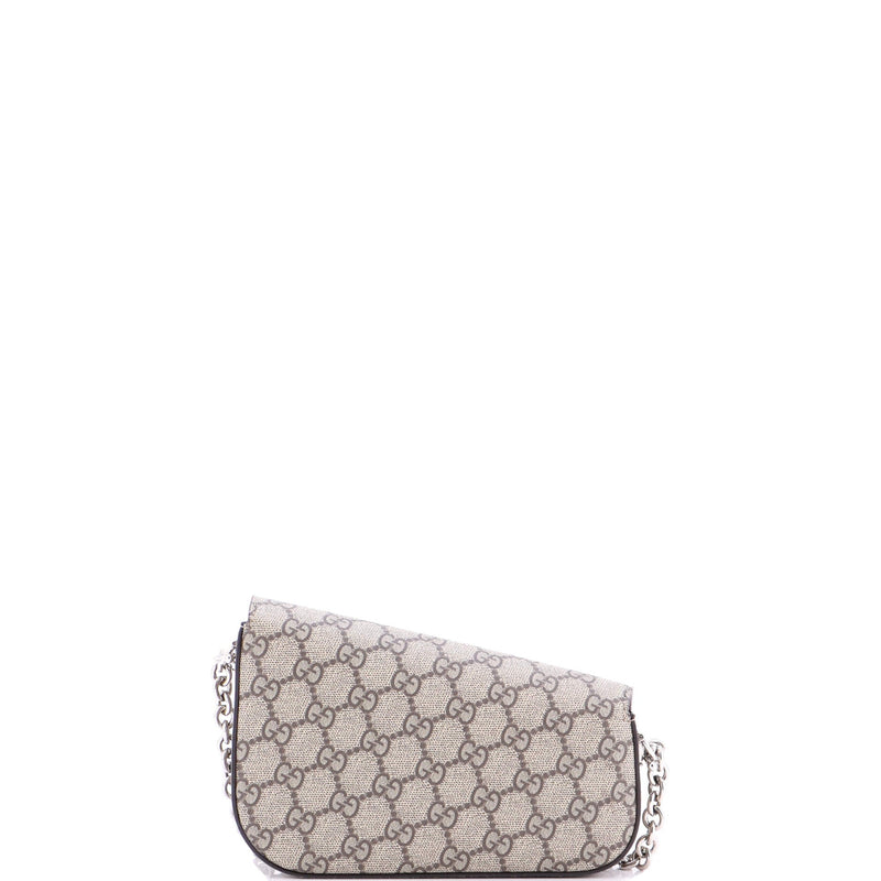 Horsebit Asymmetric Shoulder Bag Gg