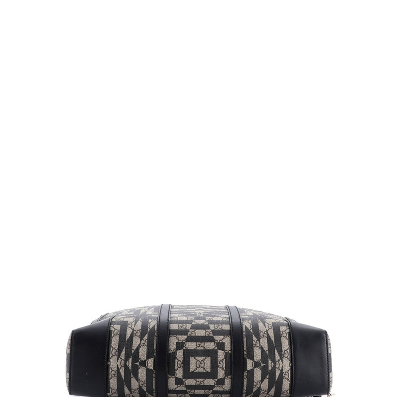 Eden Briefcase Caleido Gg Coated Canvas