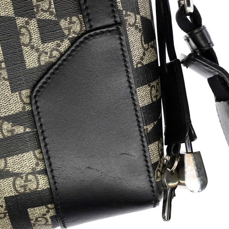 Eden Briefcase Caleido Gg Coated Canvas