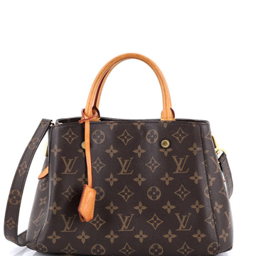 Louis Vuitton Montaigne Handbag Canvas