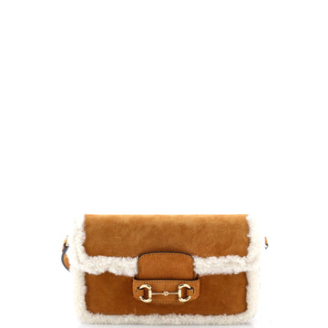 Gucci Horsebit Shoulder Bag Suede With