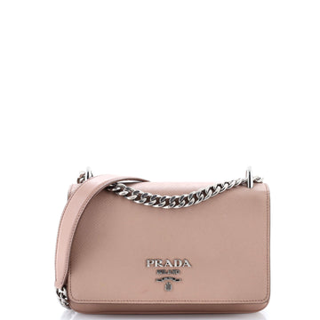 Chain Flap Crossbody Bag Saffiano And