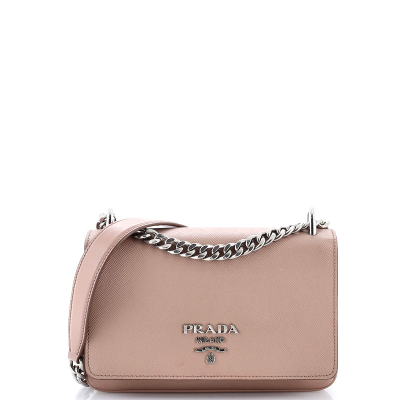 Chain Flap Crossbody Bag Saffiano And