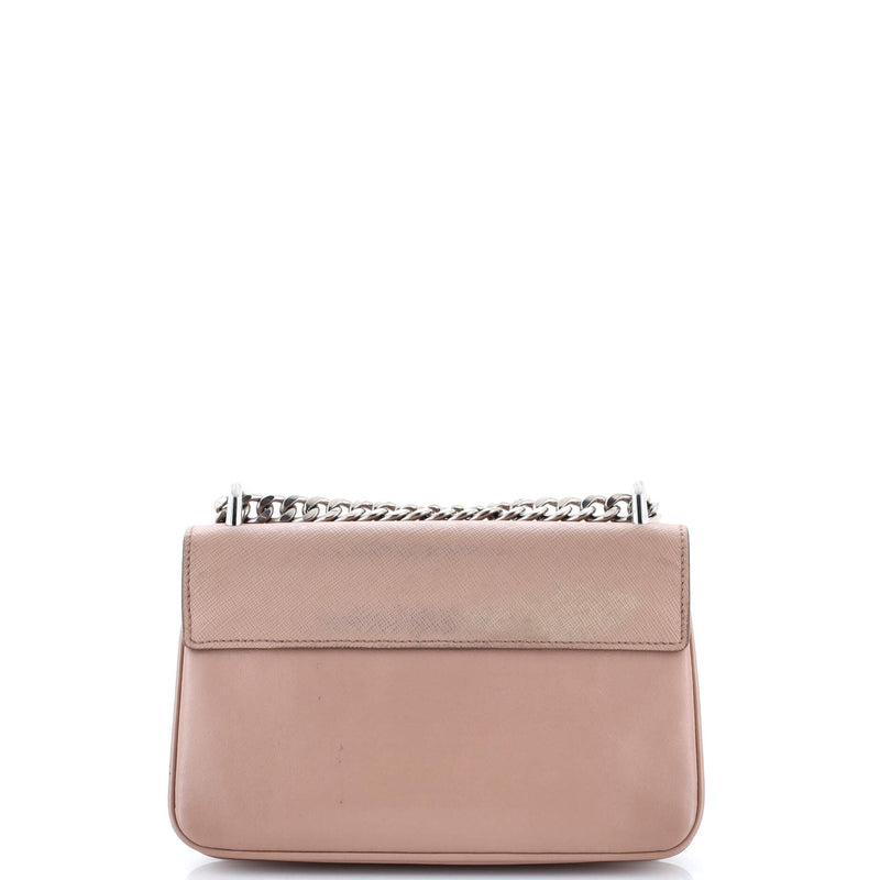 Chain Flap Crossbody Bag Saffiano And