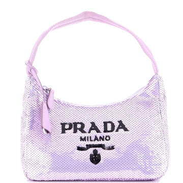 Prada Re-Edition Hobo Sequins Mini