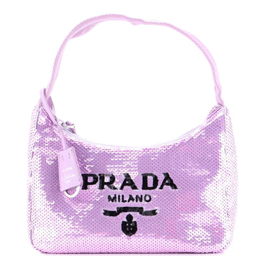 Prada Re-Edition Hobo Sequins Mini