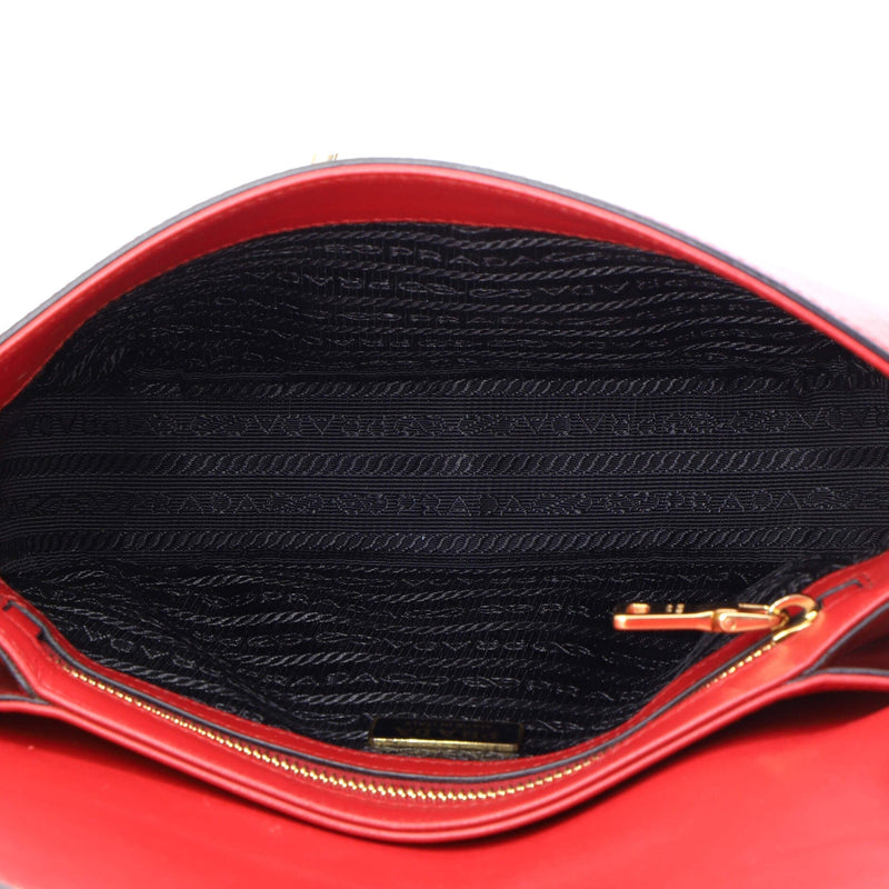 Embleme Flap Bag Saffiano Leather Small