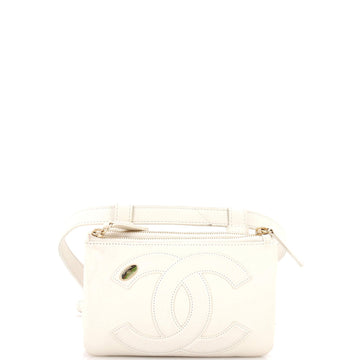 Cc Mania Double Zip Belt Bag Lambskin