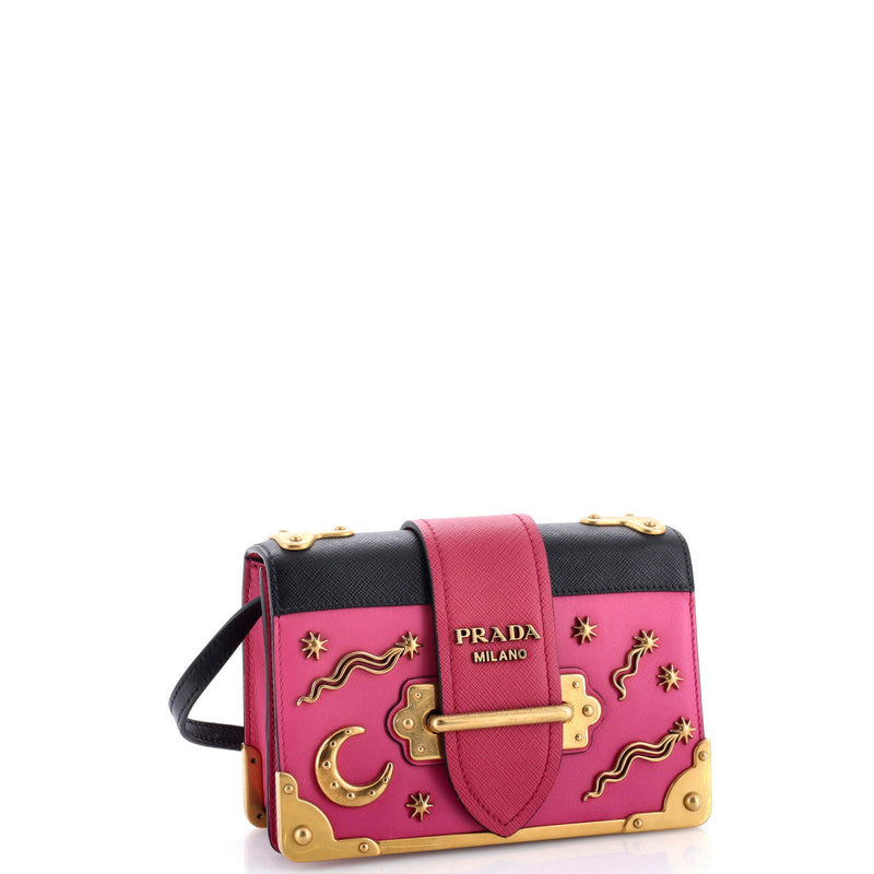 Cahier Crossbody Bag Embellished Leather