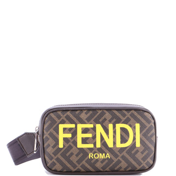 Fendi Logo Camera Case Bag Zucca Coated