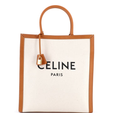 Celine Vertical Cabas Tote Canvas With