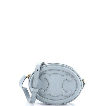 Triomphe Oval Crossbody Bag Leather Mini