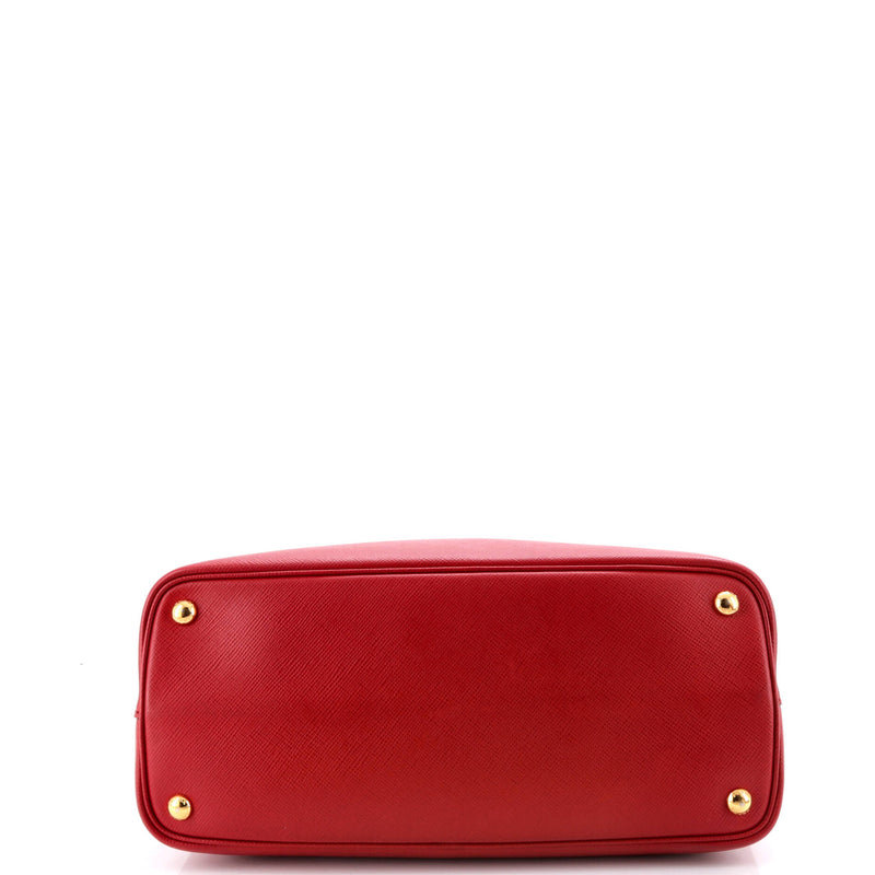 Cuir Double Tote Saffiano Leather Medium