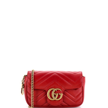 Gucci Gg Marmont Flap Bag Matelasse