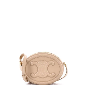 Triomphe Oval Crossbody Bag Leather