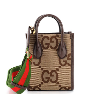 Vertical Tote Jumbo Gg Canvas Mini