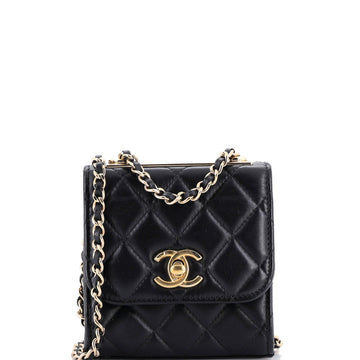 Trendy Cc Clutch With Chain Quilted