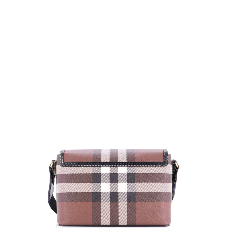 Note Crossbody Bag Check Canvas And