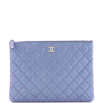 O Case Clutch Quilted Caviar Medium