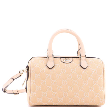 Ophidia Convertible Boston Bag Gg Denim