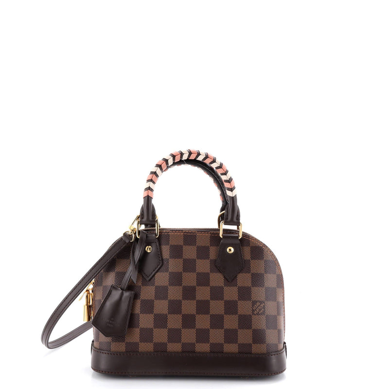 Alma Handbag Damier With Braided Detail