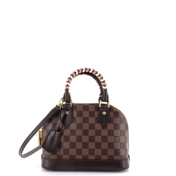Alma Handbag Damier With Braided Detail