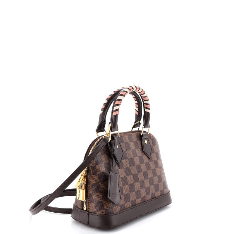 Alma Handbag Damier With Braided Detail