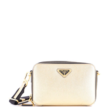 Brique Camera Crossbody Bag Saffiano